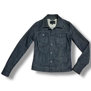 Diesel Black Gold Selvedge Denim Jean Jacket Italy Made Dark Indigo $595 Sz XS